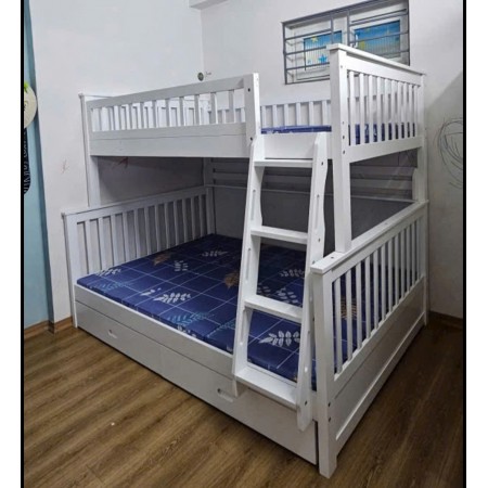 B1412 Wh : Giường 2 Tầng + Hộc Kéo - 1m2 / 1m4 B1412 Wh : Giường 2 Tầng + Hộc Kéo - 1m2 / 1m4